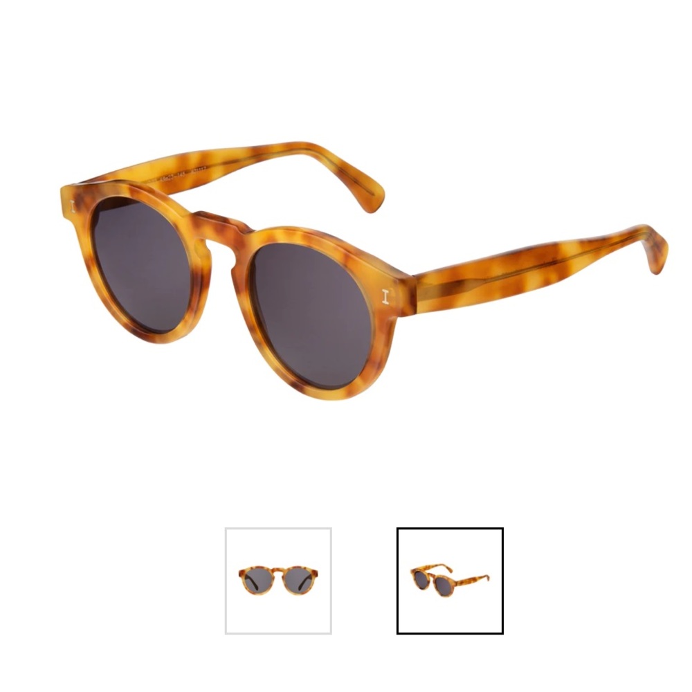 illesteva Leonard sunglasses - NEW, never worn, Amber color